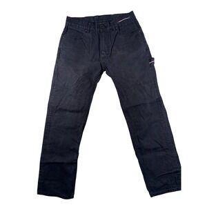 The Hundreds Carpenter Jeans Mens 32 Black Denim 100% Cotton Utility Workwear